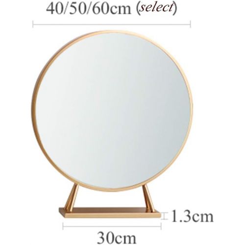  wall mirror Home & Kitchen Home Decor Makeup Mirror Wrought Iron Gold Round Decorative Mirror Desktop Princess Mirror Desktop Mirror Vanity Mirror Entrance Mirror Bathroom Bathroom