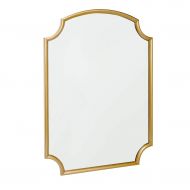 Wall-Mounted Mirrors Mirrors Mirror Wall Mirror Vanity Mirror Nordic Minimalist Decoration Living Room Bedroom Curved Frame Mirror Creative Bathroom Vanity Mirror (Color : Gold, Size : 5070cm)