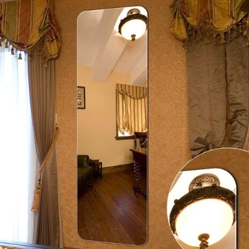  Wall-Mounted Vanity Mirrors Dressing Mirror Bedroom Fitting Mirror Stylish Frameless Full-Length Mirror Living Room Wall Mirror Rectangular Makeup Mirror HD Mirror (Size : 40x150cm)