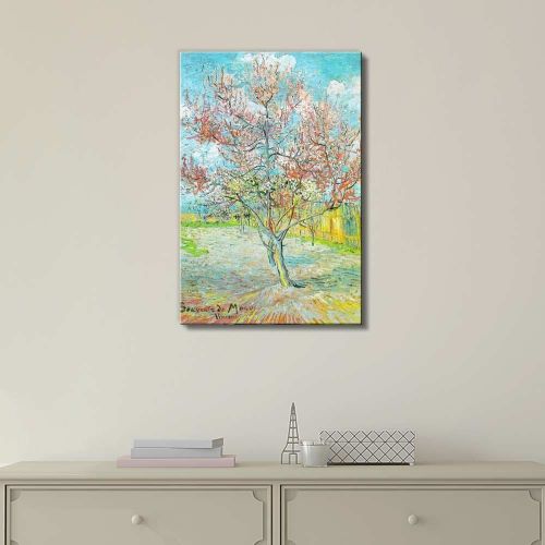  Wall26 wall26 Flowering Peach TreesFlowering Orchards by Vincent Van Gogh - Canvas Print Wall Art Famous Oil Painting Reproduction - 12 x 18