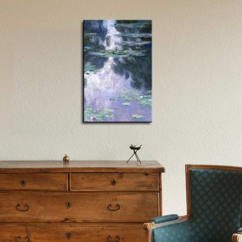  Wall26 wall26 - Claude Monet Water Lilies Nymphe - Impressionist Modern Art - Canvas Art Home Decor - 24x36 inches