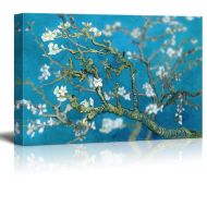 Wall26 wall26 Canvas Wall Art - Classic Van Gogh Painting Almond Blossoms Retouched | Modern Giclee Print Gallery Wrap Home Decor Ready to Hang - 24x36 inches