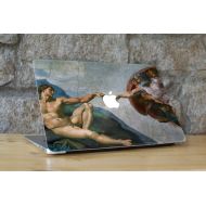 WallMac Michelangelos Creation of Adam - Peel and Stick Fabric Macbook Skin Cover Decal for all Macbook Models