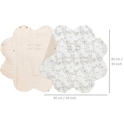  Wallaboo Baby Blanket Leaf, Soft Blanket, Newborn and Up, Durable Faux Suede and 100% Pure Cotton...