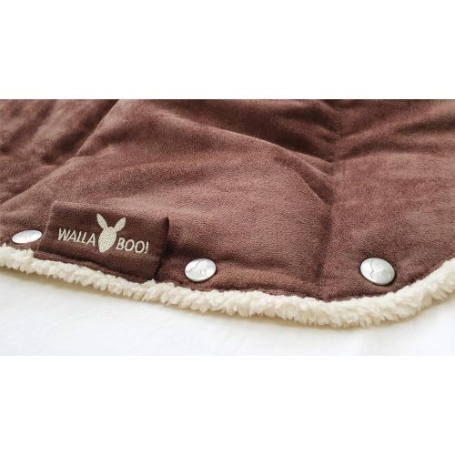  Wallaboo Baby Universal Bunting Bag, for Car Seat Stroller Pushchair, Footmuff Sack, Luxurious suede...