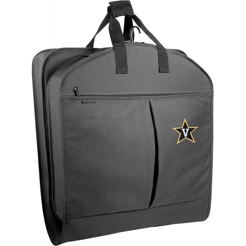  Wally Bags WallyBags Vanderbilt Commodores 40 Inch Suit Length Garment Bag with Pockets, Black VAN, One Size