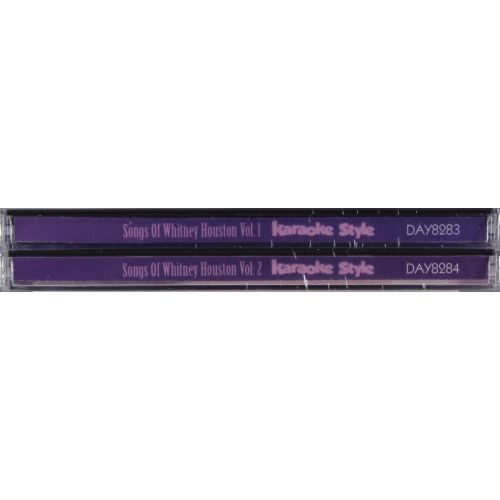  Walmart Songs of Whitney Houston Karaoke Volumes 1 & 2 CD Set