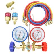 Walmart 5FT AC Diagnostic Manifold Freon Gauge Set for R134A R12, R22, R502 Refrigerants, with Couplers and ACME Adapter