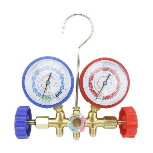  Walmart 5FT AC Diagnostic Manifold Freon Gauge Set for R134A R12, R22, R502 Refrigerants, with Couplers and ACME Adapter