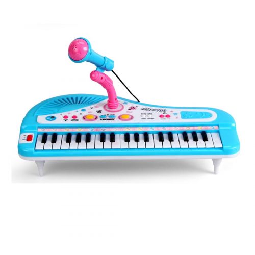  Walmart 37-Key Multi-function Electronic Organ Keyboard Piano with Microphone Kids Children Educational Toy - Blue