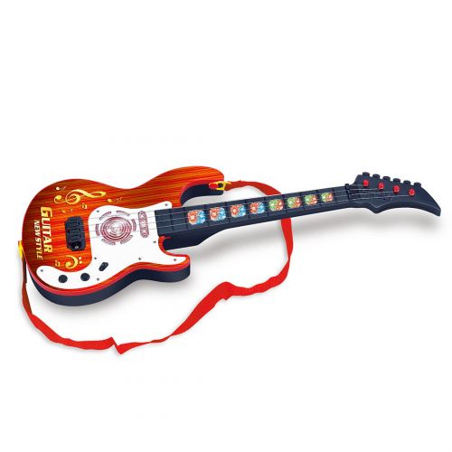  Walmart Children Electric Guitar Simulation Cute 4 String Music Guitar Kids Playing Guitar Musical Instruments Educational Toy 909A