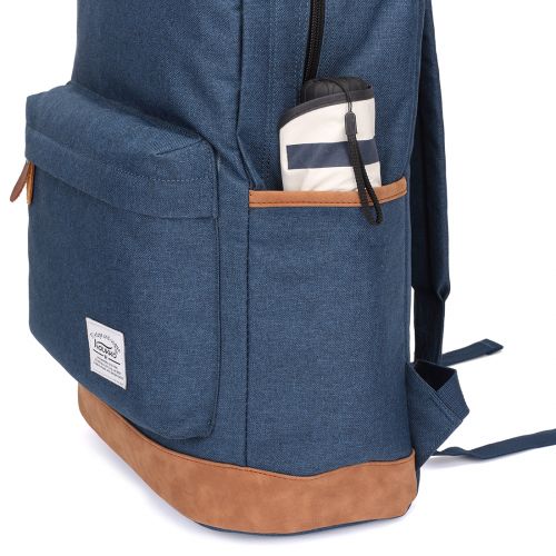 Walmart Kaukko K1001 Mens Canvas Backpack Large Capacity Casual Rucksack School Travel Bag - Sapphire Blue
