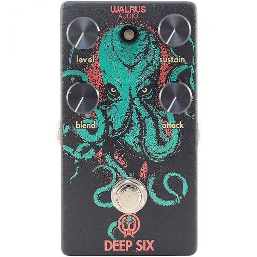  Walrus Audio},description:The Deep Six is a true bypass studio-grade compressor in stomp box form, inspired by the performance of the Universal Audio 1176 with the simplicity of th