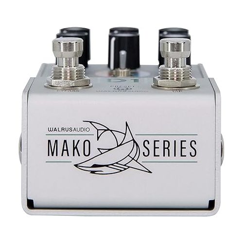  Walrus Audio Mako Series D1 V2 High Fidelity Delay Pedal 900-1051V2 Silver