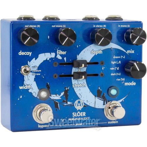  Walrus Audio Sloer Stereo Ambient Reverb Pedal - Blue