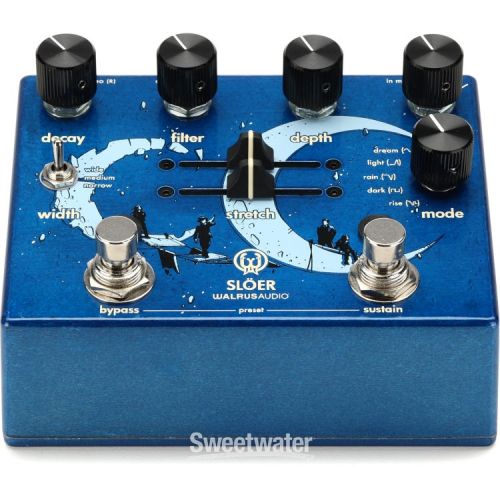  Walrus Audio Sloer Stereo Ambient Reverb Pedal - Blue
