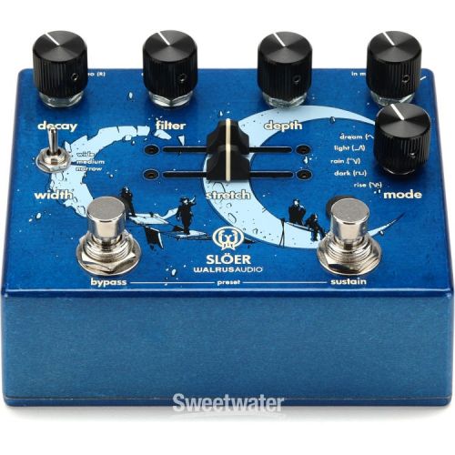  Walrus Audio Sloer Stereo Ambient Reverb Pedal - Blue Demo