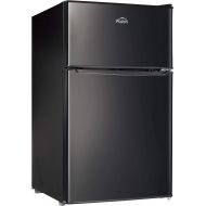 [아마존베스트]Walsh WSR31TBK Compact Refrigerator, Dual Door Fridge, Adjustable Mechanical Thermostat with True Freezer, Reversible Doors, 3.1 Cu.Ft，Black