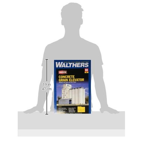  Walthers Cornerstone Series Kit HO Scale ADM Grain Elevator & Accessories