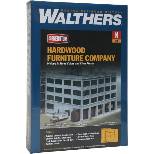  Walthers, Inc. Hardwood Furniture Company Kit, 3/16 15.9 x 17.9cm