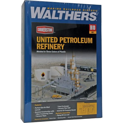  Walthers, Inc. United Petroleum Refining Kit, 13-12 x 8-14 X 15 34.3 X 21 X 38.1cm