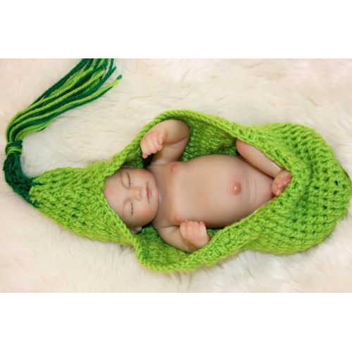  Wamdoll Miniature 10 Alive Beautiful Dreamer Newborn Baby Dolls Silicone Full Body Washable for Girl