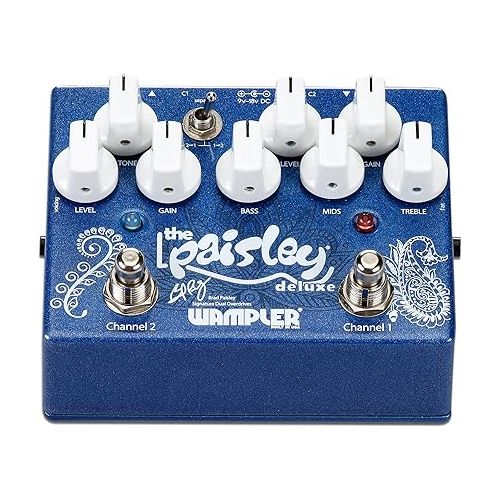  Wampler Paisley Drive Deluxe Brad Paisley Signature Dual Overdrive Guitar Effects Pedal & Ego Compressor V2 Guitar Effects Pedal