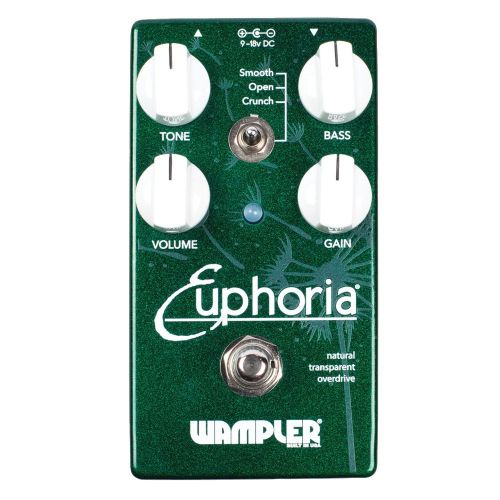  Wampler Euphoria V2 Natural Transparent Overdrive Guitar Effects Pedal