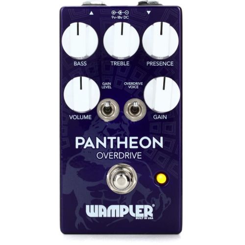  Wampler Pantheon Overdrive Pedal with Patch Cables