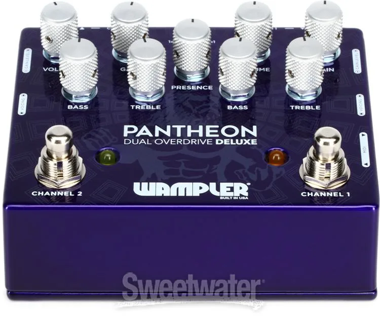  Wampler Dual Pantheon 2-channel Overdrive Pedal