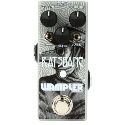  Wampler Ratsbane Distortion Pedal with Patch Cables