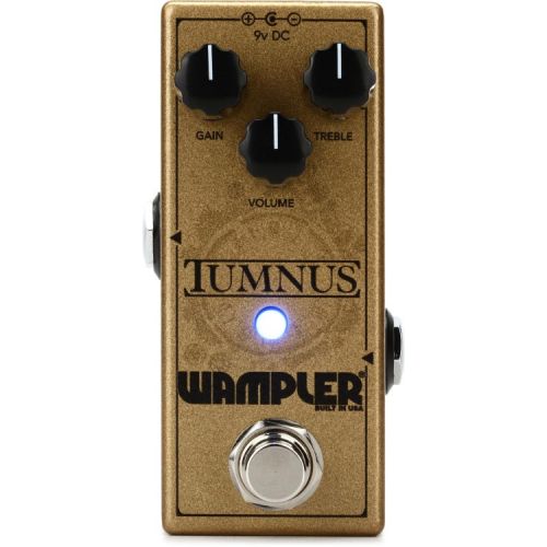  Wampler Tumnus Transparent Overdrive Pedal with Patch Cables