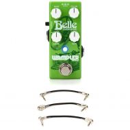 Wampler Belle Transparent Overdrive Pedal with Patch Cables Bundle