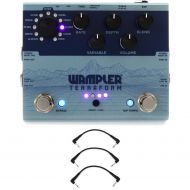 Wampler Terraform Modulation Multi-effect Pedal with 3 Patch Cables