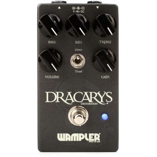  Wampler Dracarys High Gain Distortion Pedal with Patch Cables