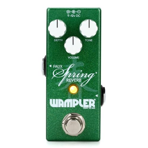  Wampler Mini Faux Spring Reverb Pedal with Patch Cables