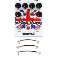 Wampler Plexi-Drive Deluxe Overdrive Pedal with Patch Cables