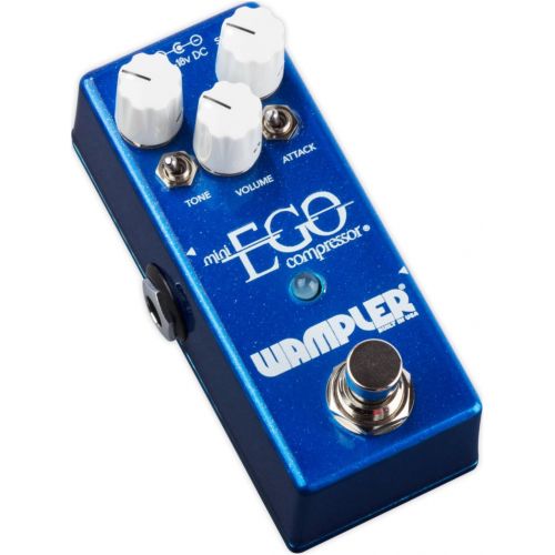  Wampler Mini Ego Compressor Pedal w/ 2 Patch Cables and Polish Cloth