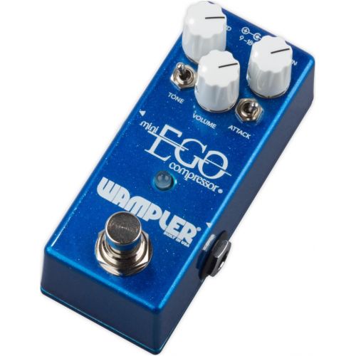  Wampler Mini Ego Compressor Pedal w/ 2 Patch Cables and Polish Cloth