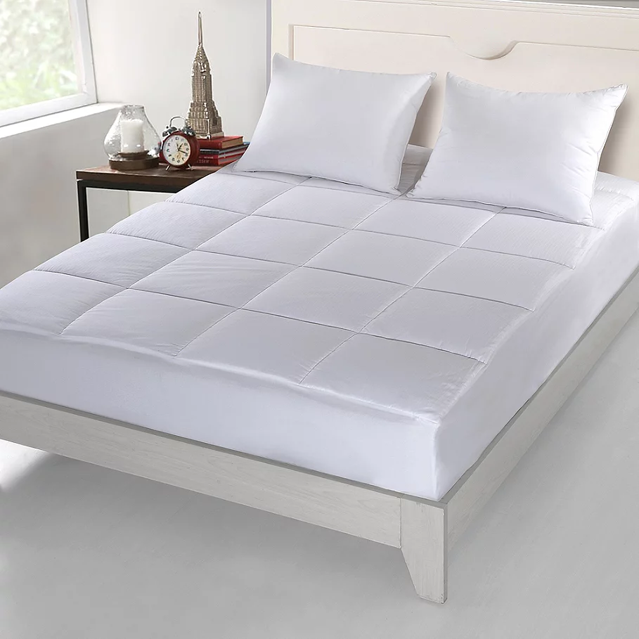  Wamsutta Dream Zone 500-Thread-Count Cotton Filled Mattress Pad in White