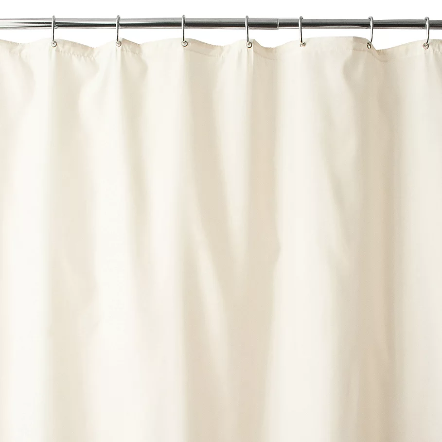  Wamsutta Fabric Shower Curtain Liner with Suction Cups