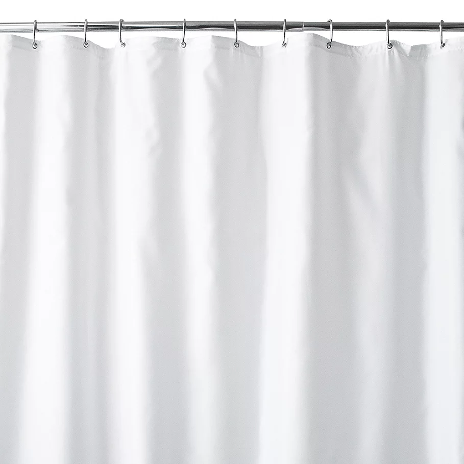  Wamsutta Fabric Shower Curtain Liner with Suction Cups