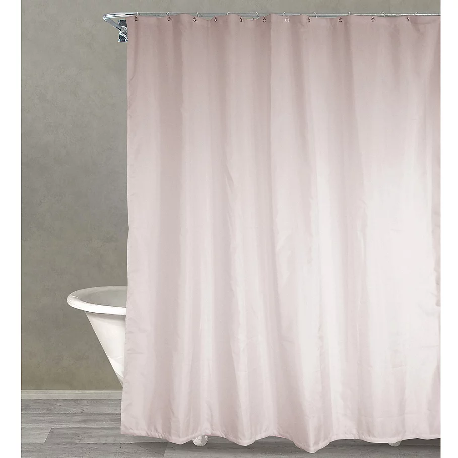  Wamsutta Fabric Shower Curtain Liner with Suction Cups