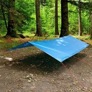 Wanderlust Tarp Sonnensegel - Sonnenschutz mit hochwertiger PU-Beschichtung & versiegelten Nahten - wasserdicht mit Wassersaule 3000mm - inkl. 8 Heringe, 8 Abspannseile & Transport