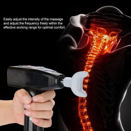  Wanforjewellery Muscle Massage Gun, Electric Spine Massager Adjusting Corrector Deep Relaxation Body Massage...