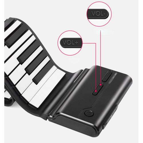  WangLx Musical instrument Portable Piano - 88key USB MIDI Interface Piano Electronic Soft Keyboard Silicone Keyboard To Send Sustain Pedal Suitable for Beginners