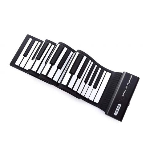  WangLx Musical instrument Portable Piano- 88 Keys USB Flexible Roll Up Piano Silicone Rubber Keyboard Send A Sustain Pedal Suitable for Beginners