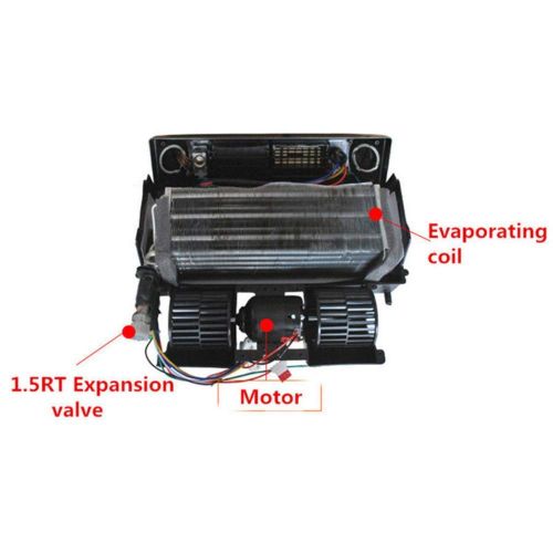  Wangyihan Universal 12V 30W Underdash AC Evaporator Cool Air Conditioner Strong Cooling