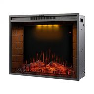 wanhaishop Fireplace Electric Fireplace Insert Living Room Decorating Warming Fireplace Mantel Touch Screen LED Optical Artificial Flame Electric Fireplace (Color : 28 inch Firepla