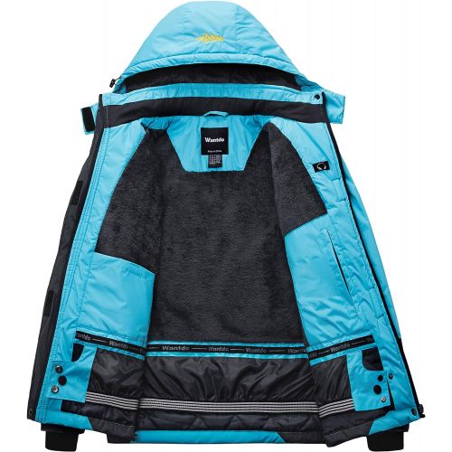  [아마존 핫딜] [아마존핫딜]Wantdo Womens Mountain Waterproof Ski Jacket Windproof Rain Jacket